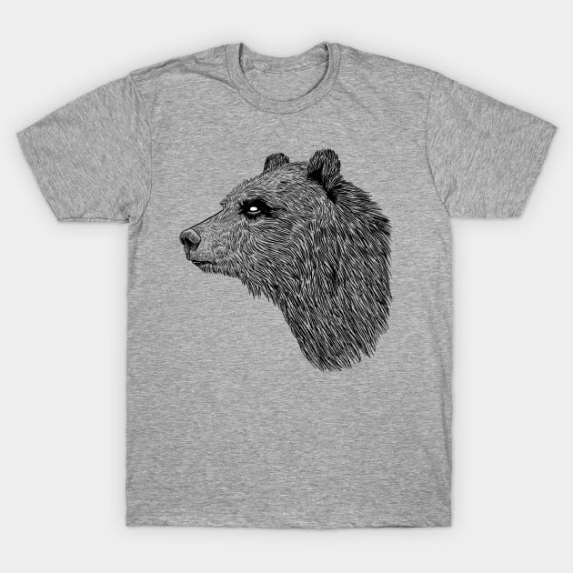 Hipster Bear T-Shirt by albertocubatas